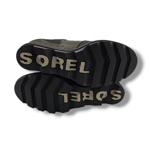 Sorel Joan of Arctic Wedge ll Chelsea Boots Womens 8.5 Black Waterproof Leather - Picture 7 of 8